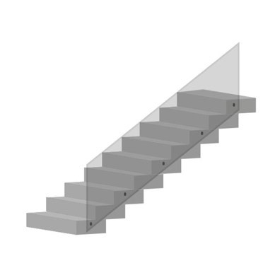 Balustrada na schodach skos